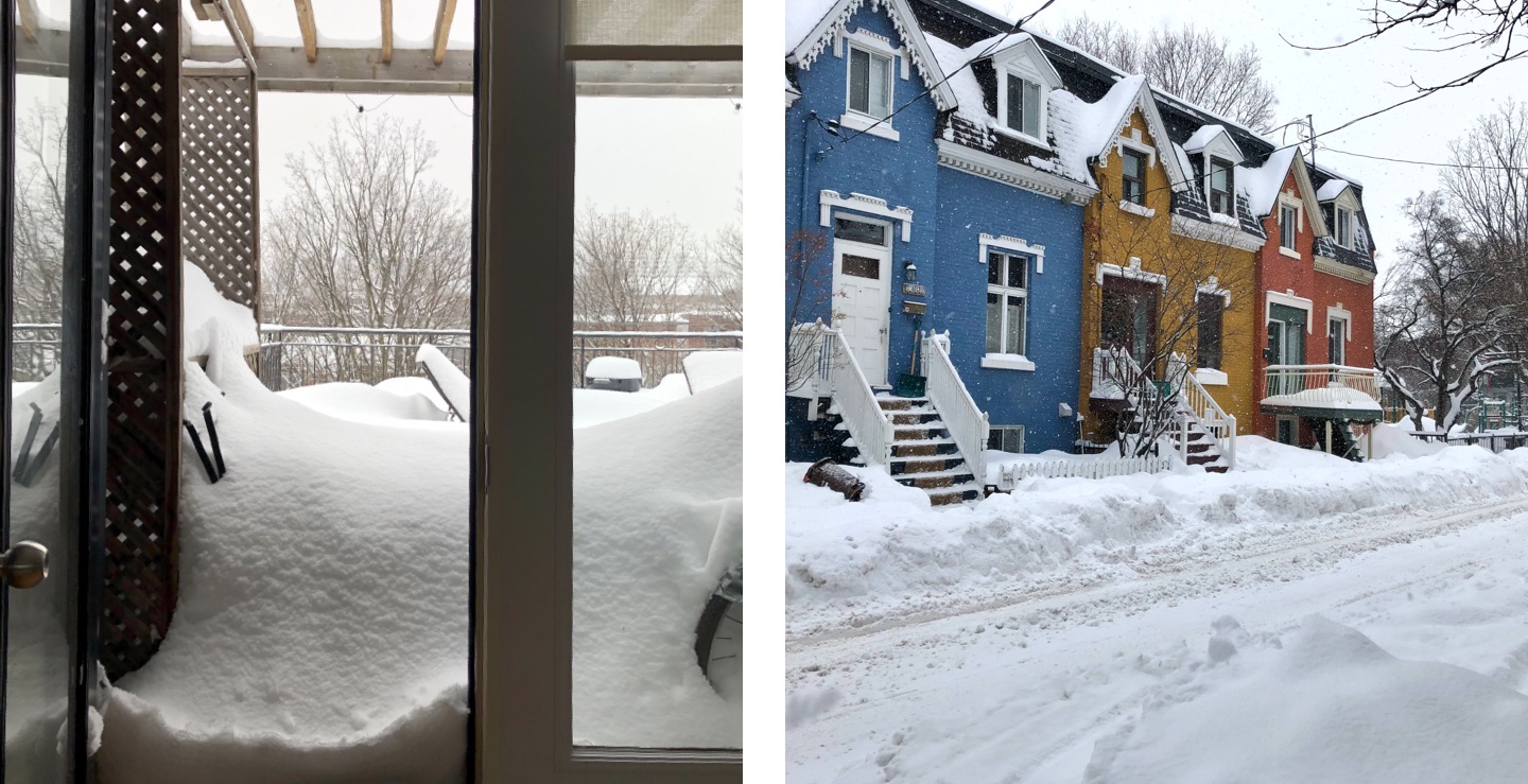 Nach dem Schneesturm