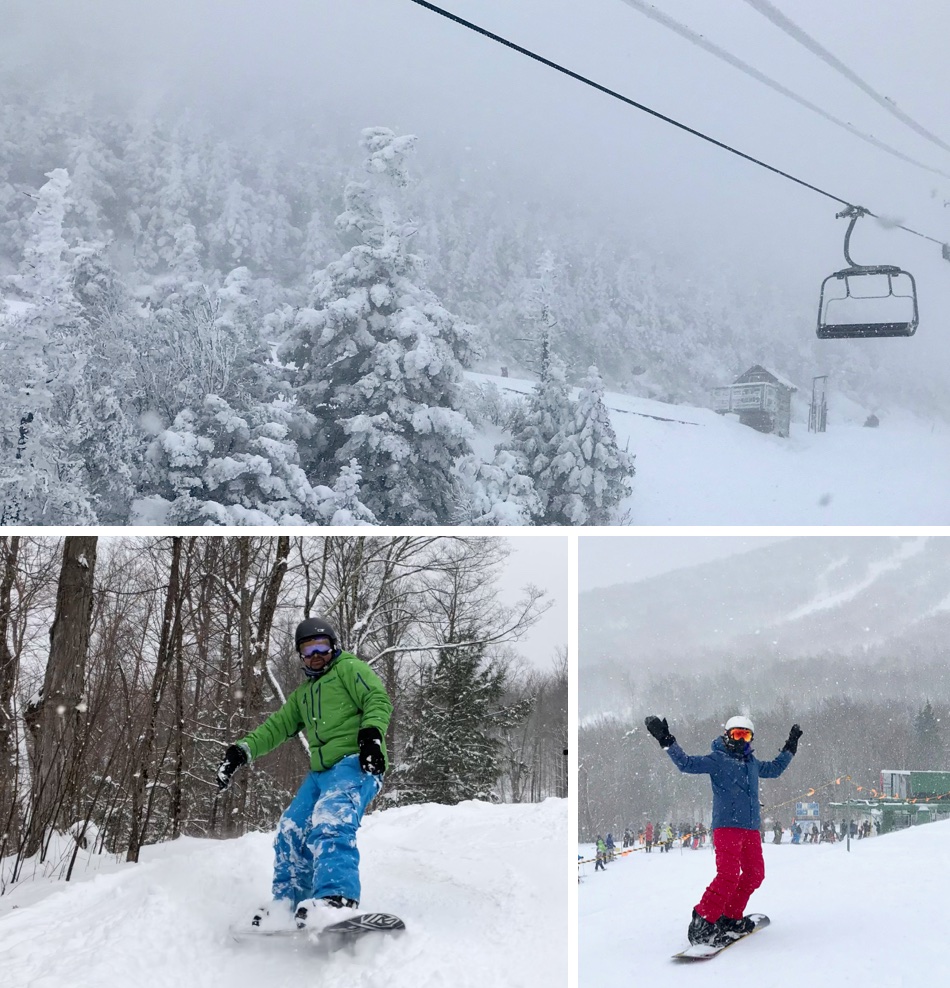 Snowboarden Bromont und Jay Peak